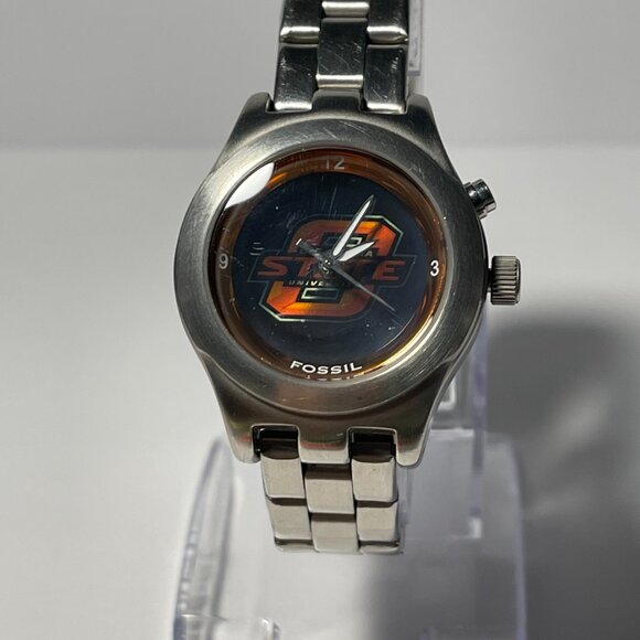 Oklahoma State Cowboys NCAA Stainless-Steel Kaleido Ladies Watch by Fossil NEW - Picture 7 of 9